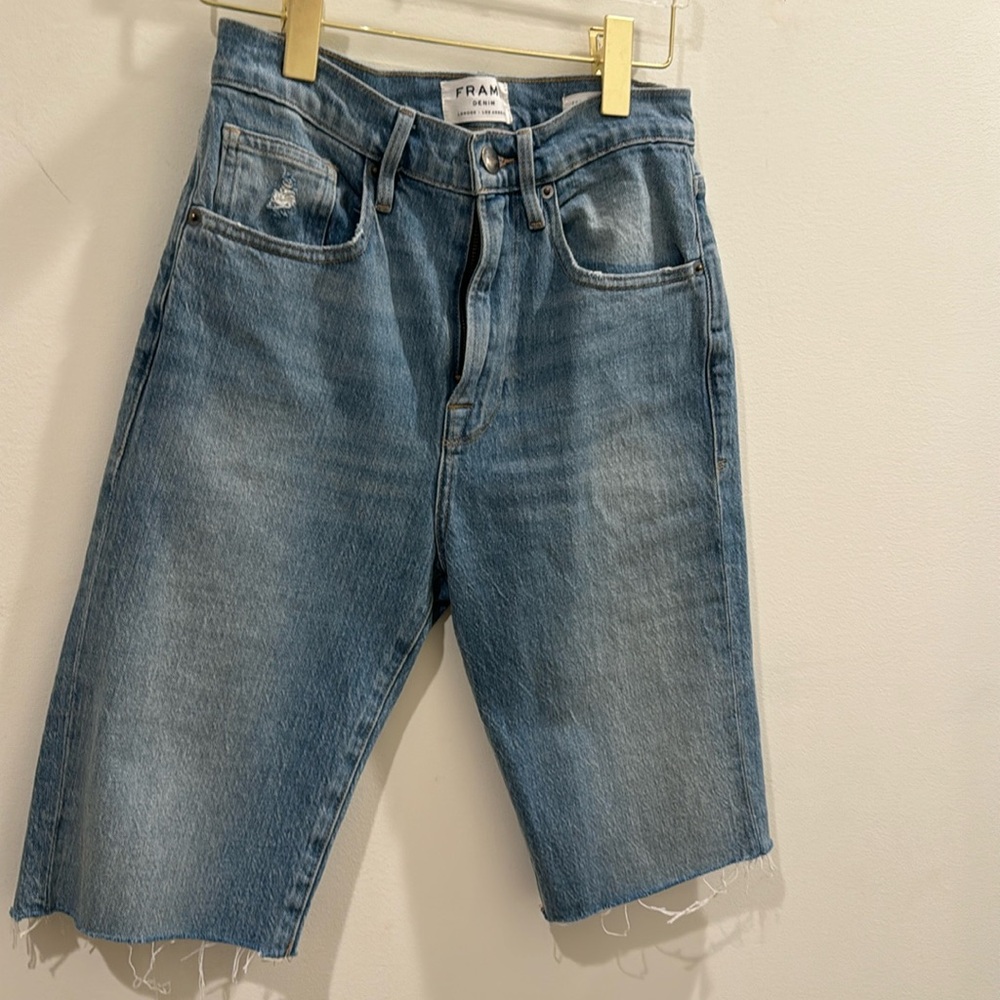 FRAME DENIM Le Vintage Bermuda Shorts 26